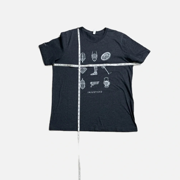 Bella Canvas Injustice 2 Graphic T-Shirt Size XL Gray White - Picture 8 of 11